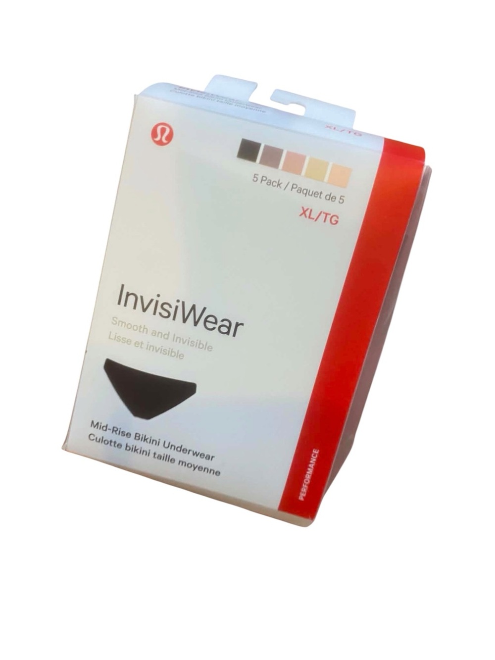 NWT Lululemon InvisWear Mid-rise Bikini Underwear5Pk Size XL